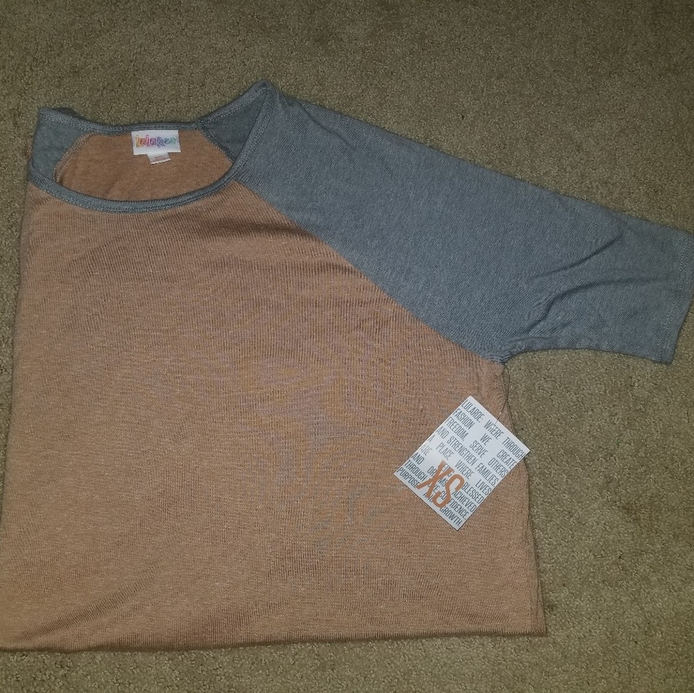 Lularoe Irma Extra Small XS NWT Heathered Peach Randy Style